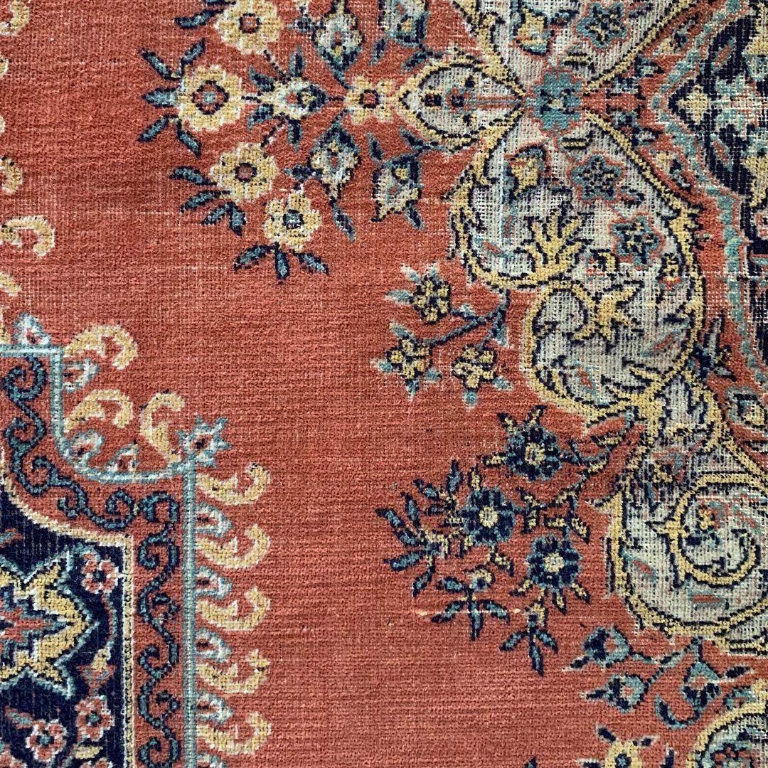 トルコヴィンテージラグ　215×71ロングランナー　カイセリ　アンティークピンク