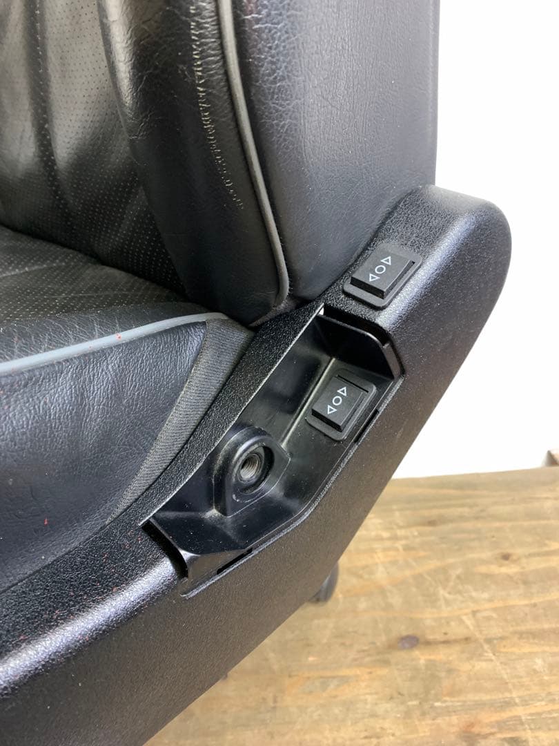 ベンツ 本革シート改 デスクチェア 電動リクライニング ヘッドレスト