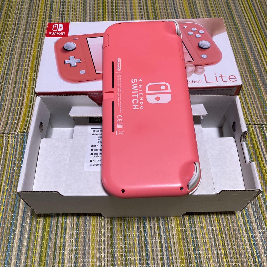 美品 Nintendo Switch Liteコーラル ピンク 本体
