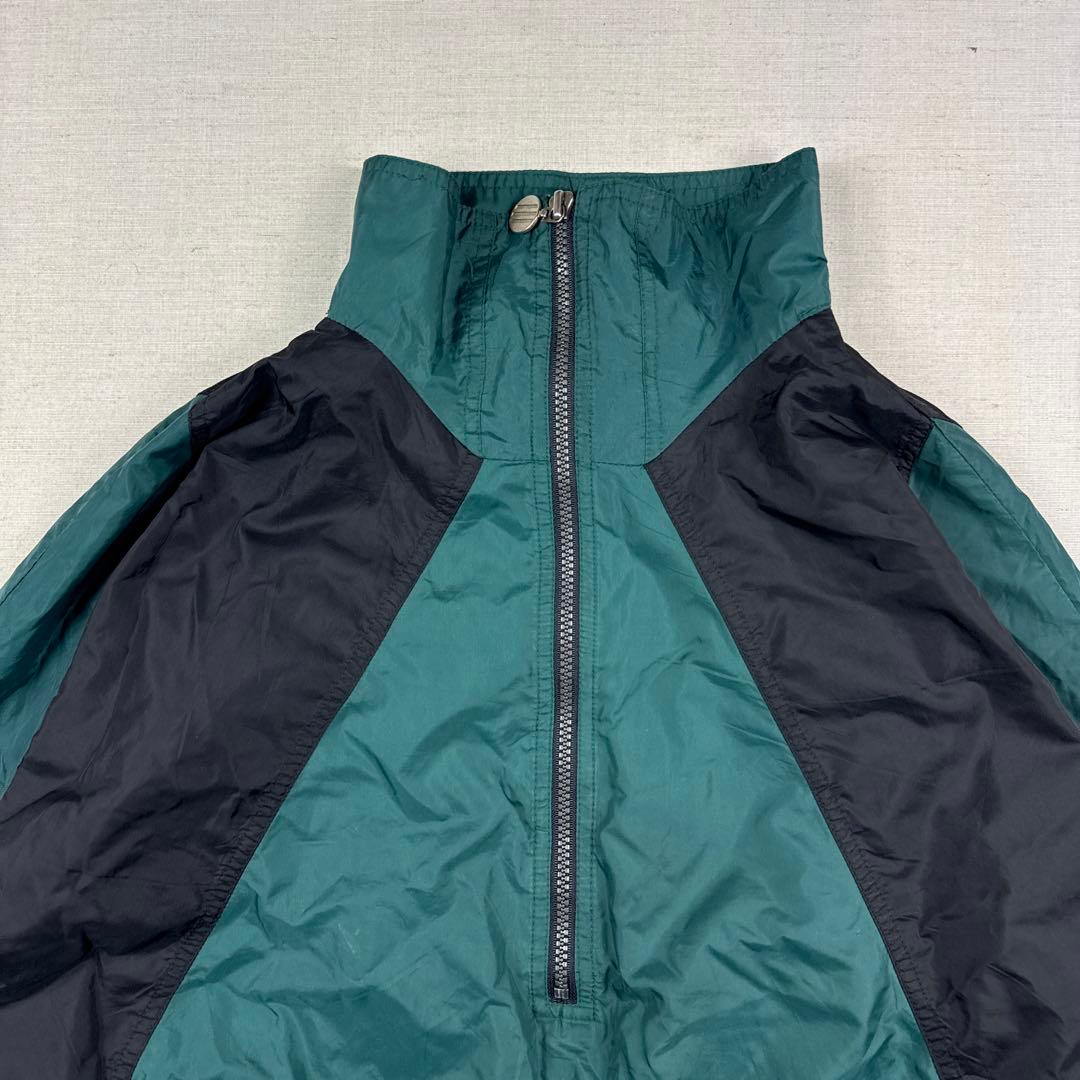 80s adidas ハーフジップ ナイロンジャケット アノラック L 希少