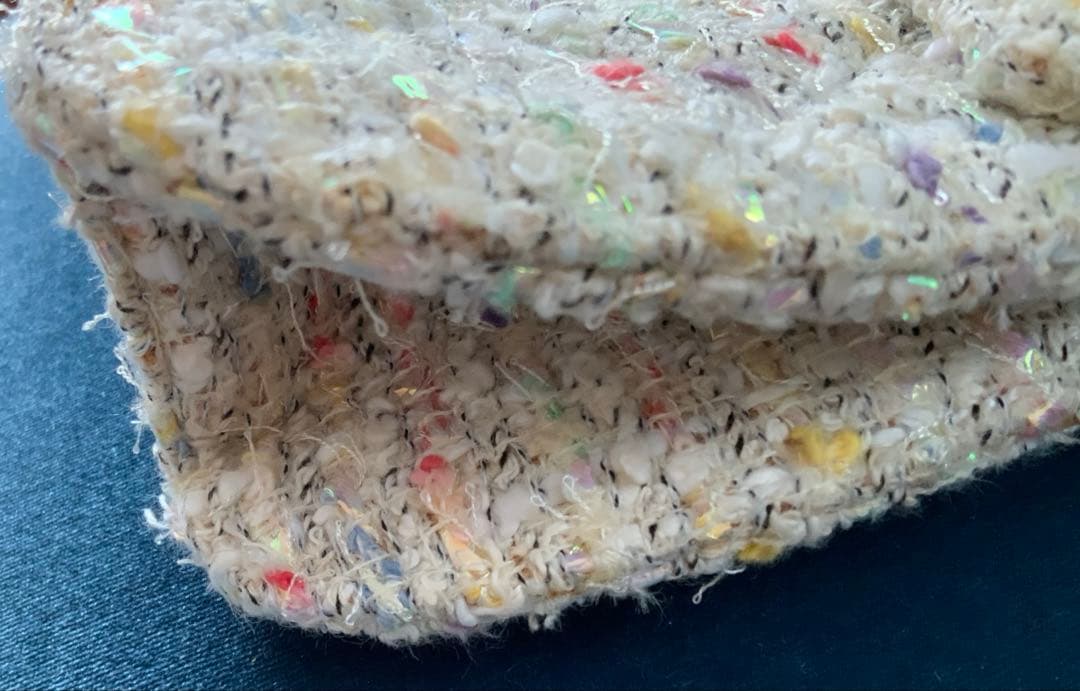 中古　美品　CHANEL 白　ツイードショルダーバッグ　証明書あり