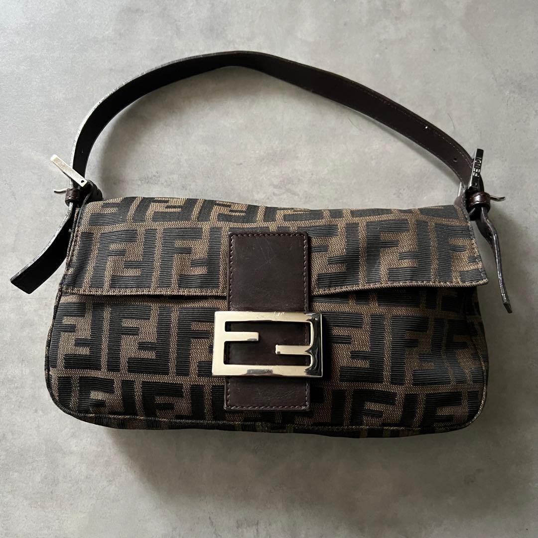 【美品】 フェンディ FENDI ズッカ マンマバケット バッグ ワンショルダー