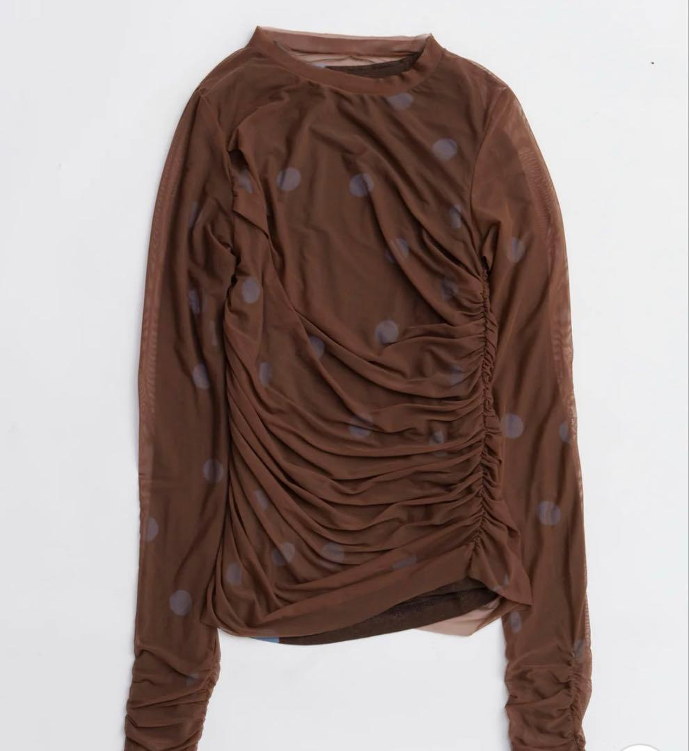 メゾンスペシャル　シアードットレイヤードトップス