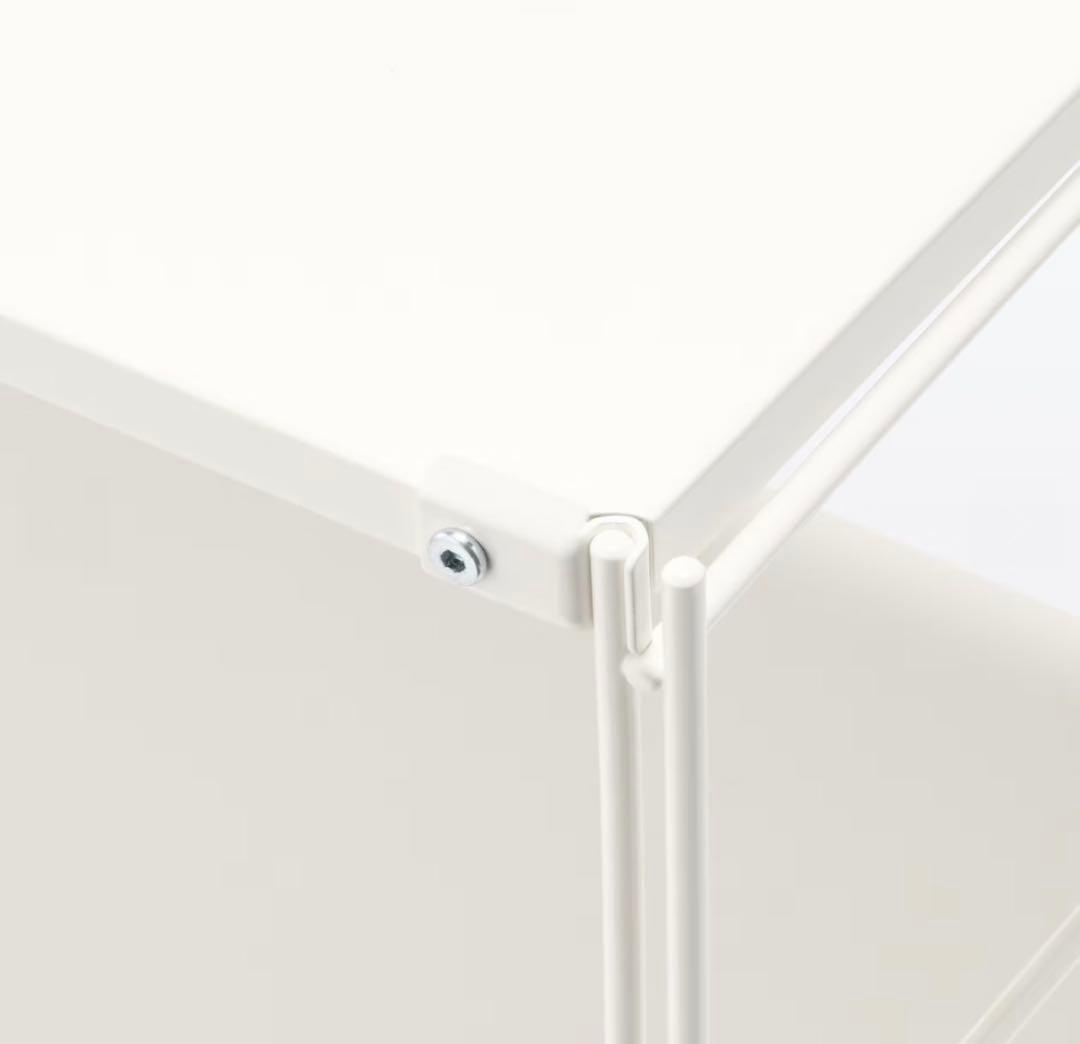 無印 新品スチールユニットシェルフ スチール棚セット ワイドミニ ライトグレー