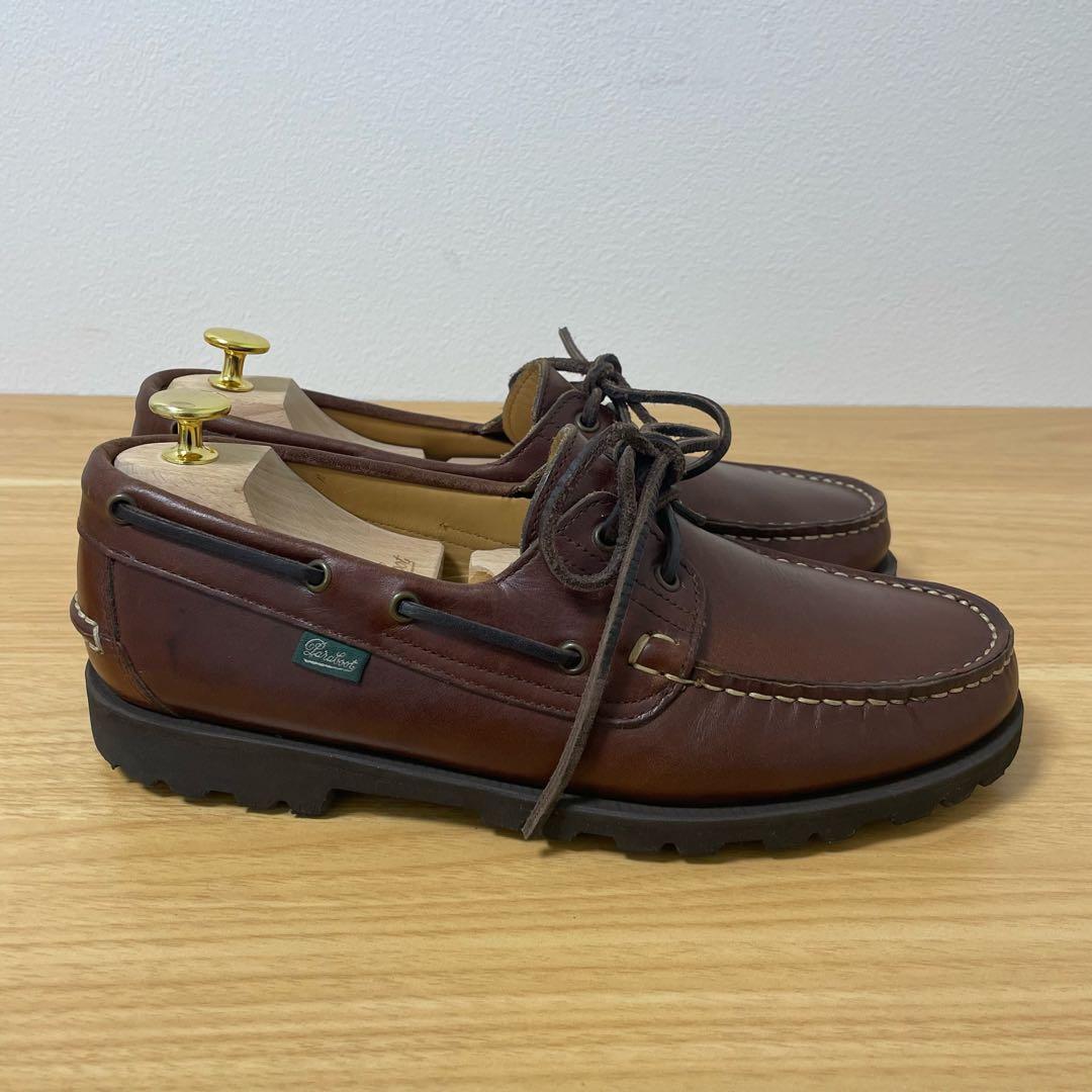 パラブーツ　デッキシューズ　MALO レザー　ブラウン　8.5