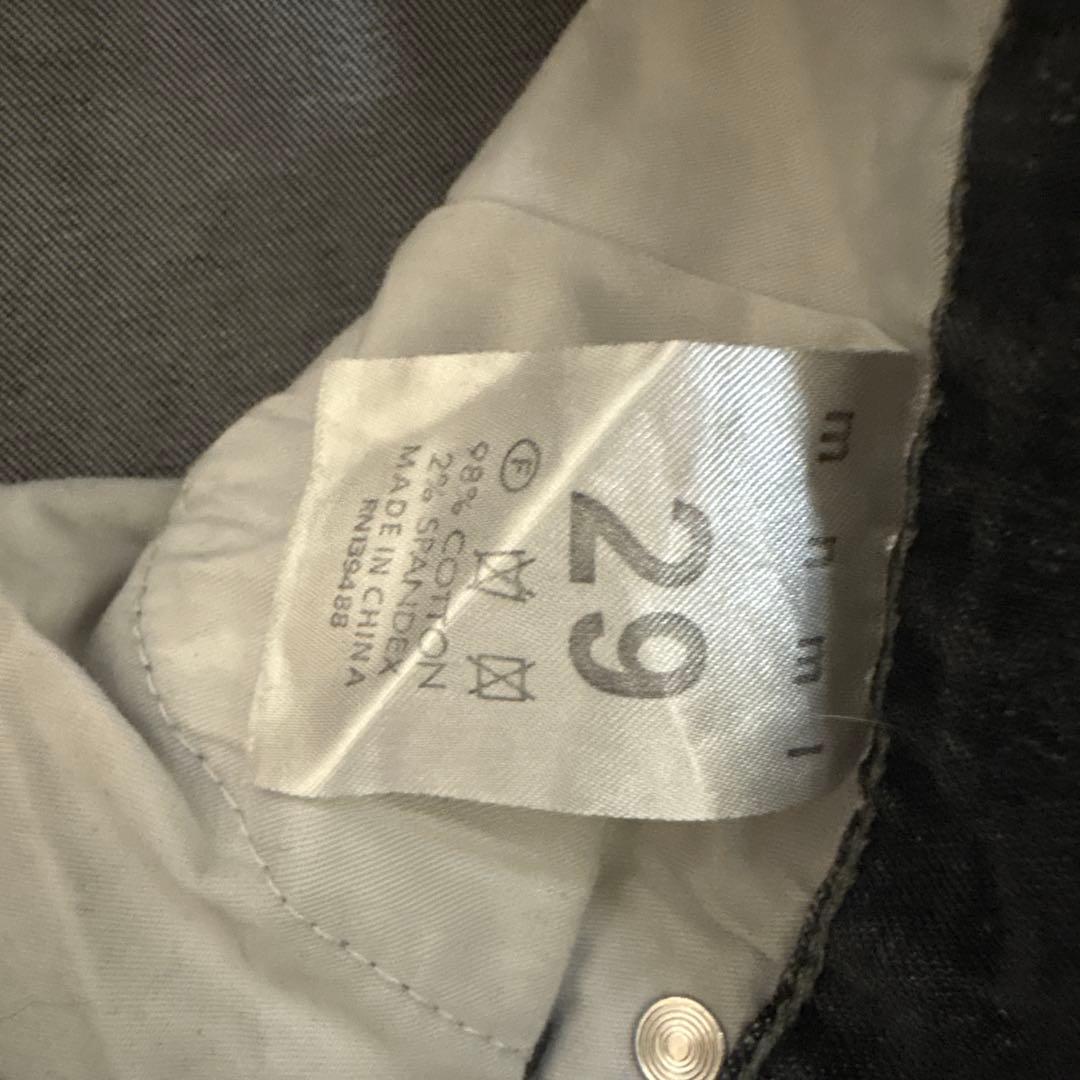 mnml ダメージスキニーデニム 29 グレー 希少