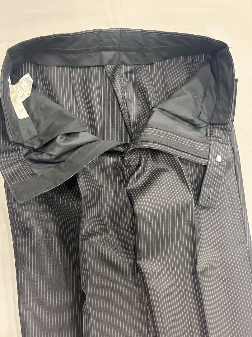 fourisherie uomo 黒ストライプタキシード4点セットサイズAM