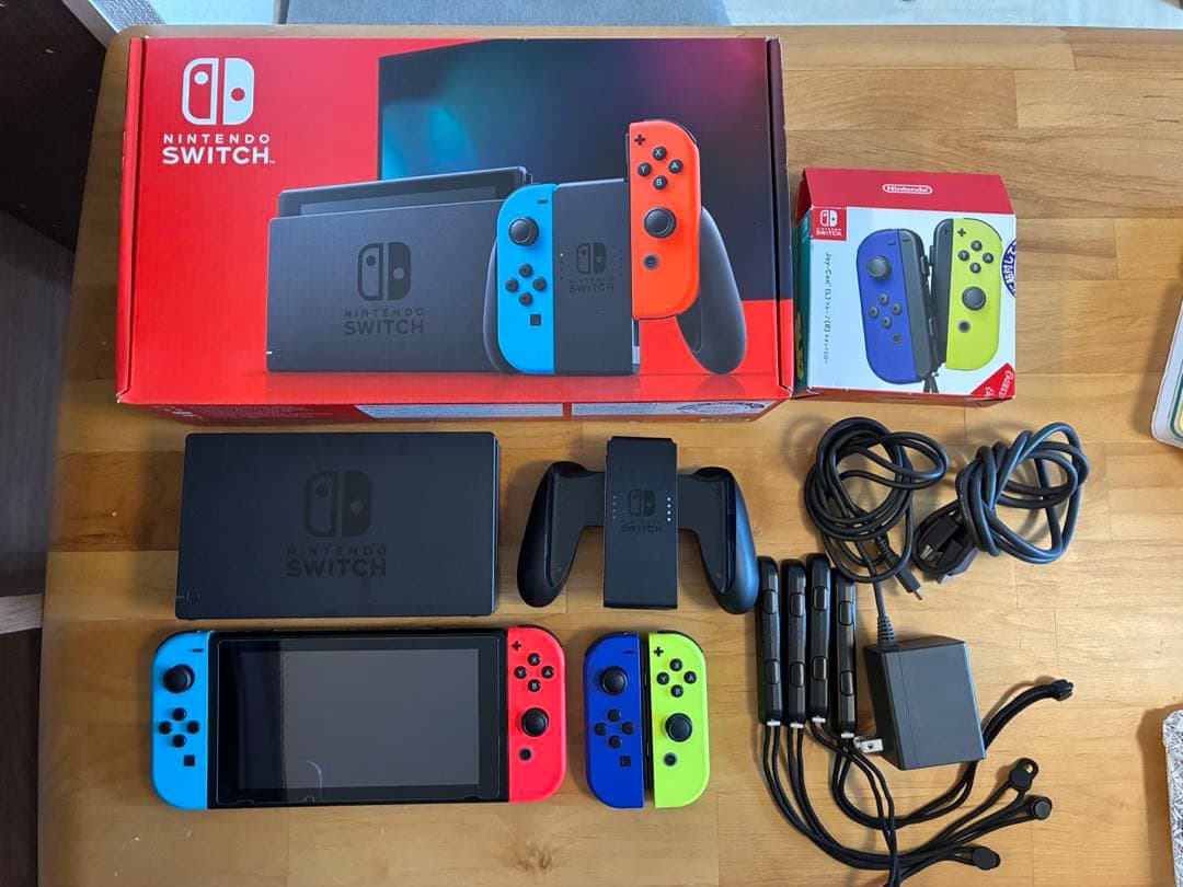 Nintendo Switch本体、コントローラ、ゲームソフト1本付き