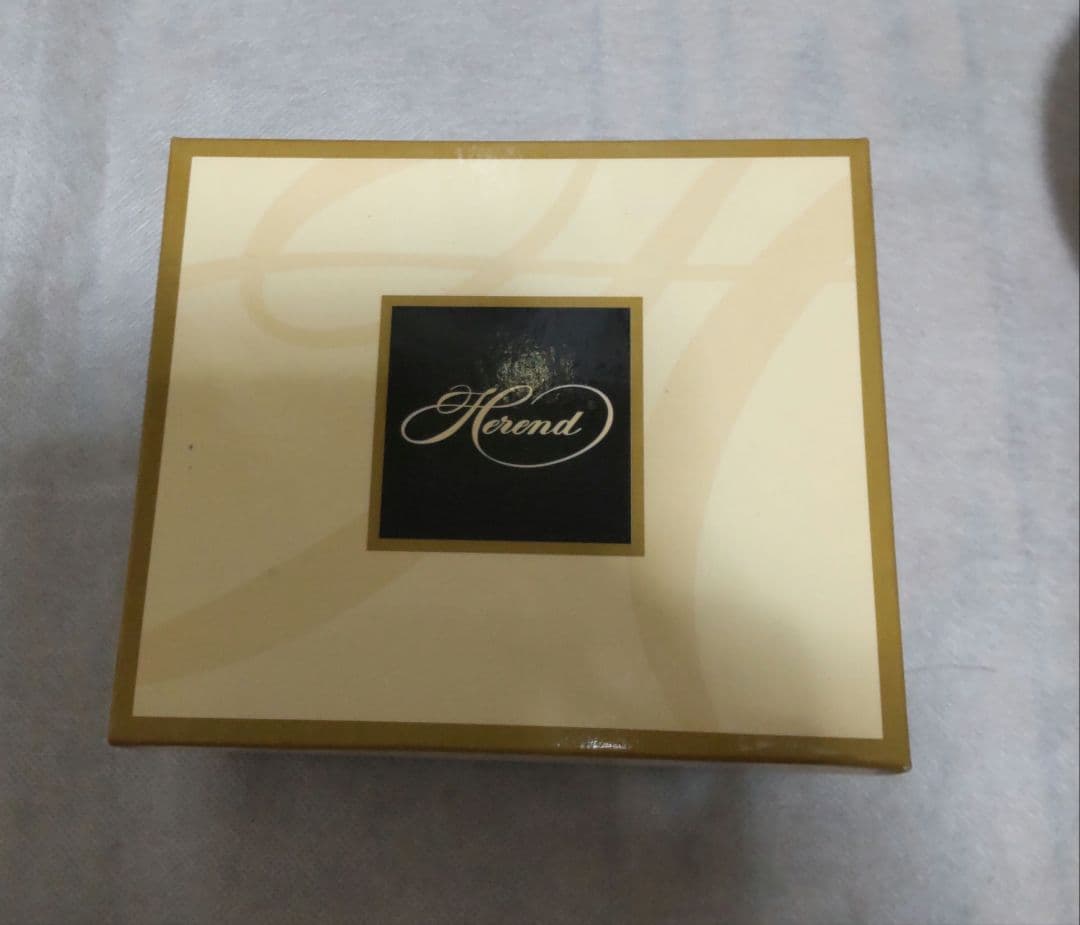 未使用 箱付　ヘレンド　ミニバスケット　アポニーグリーン