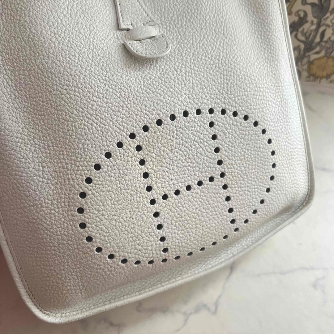 週末限定価格‼︎HERMES【エヴリン2PM】ホワイト トリヨンクレマンス
