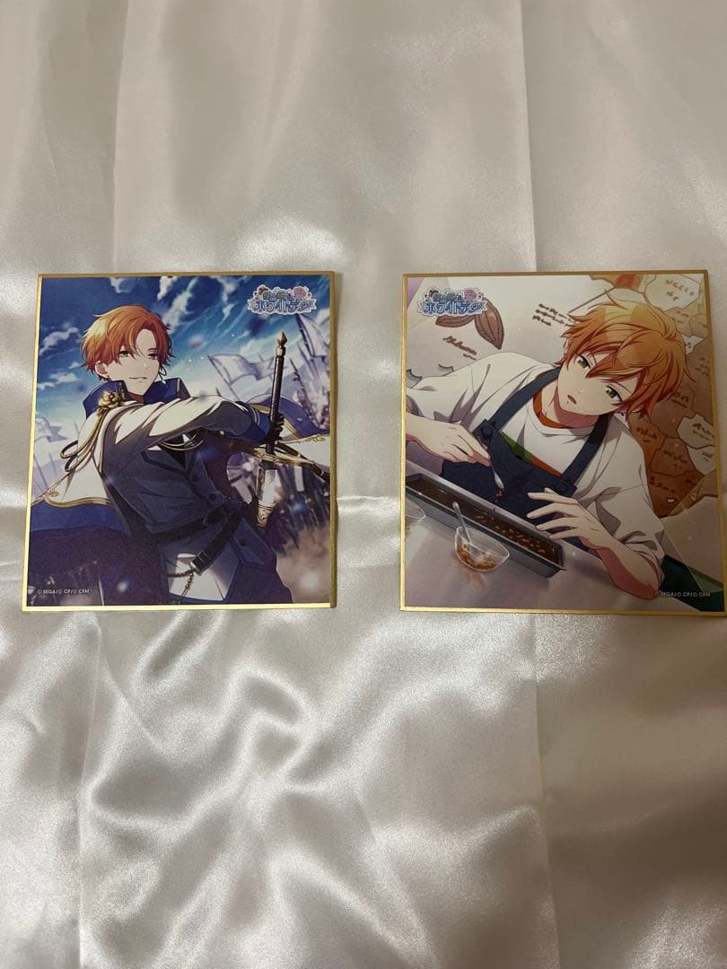 プロセカ色紙　缶バッジ　東雲彰人　ホワイトデー