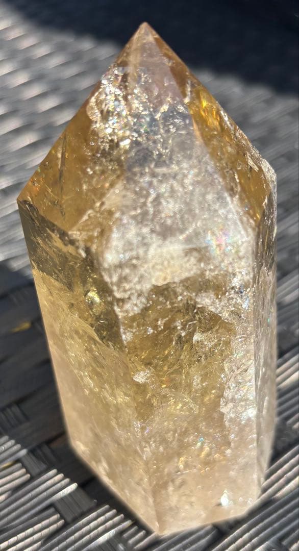 【天然石】爆虹　シトリン　タワー③