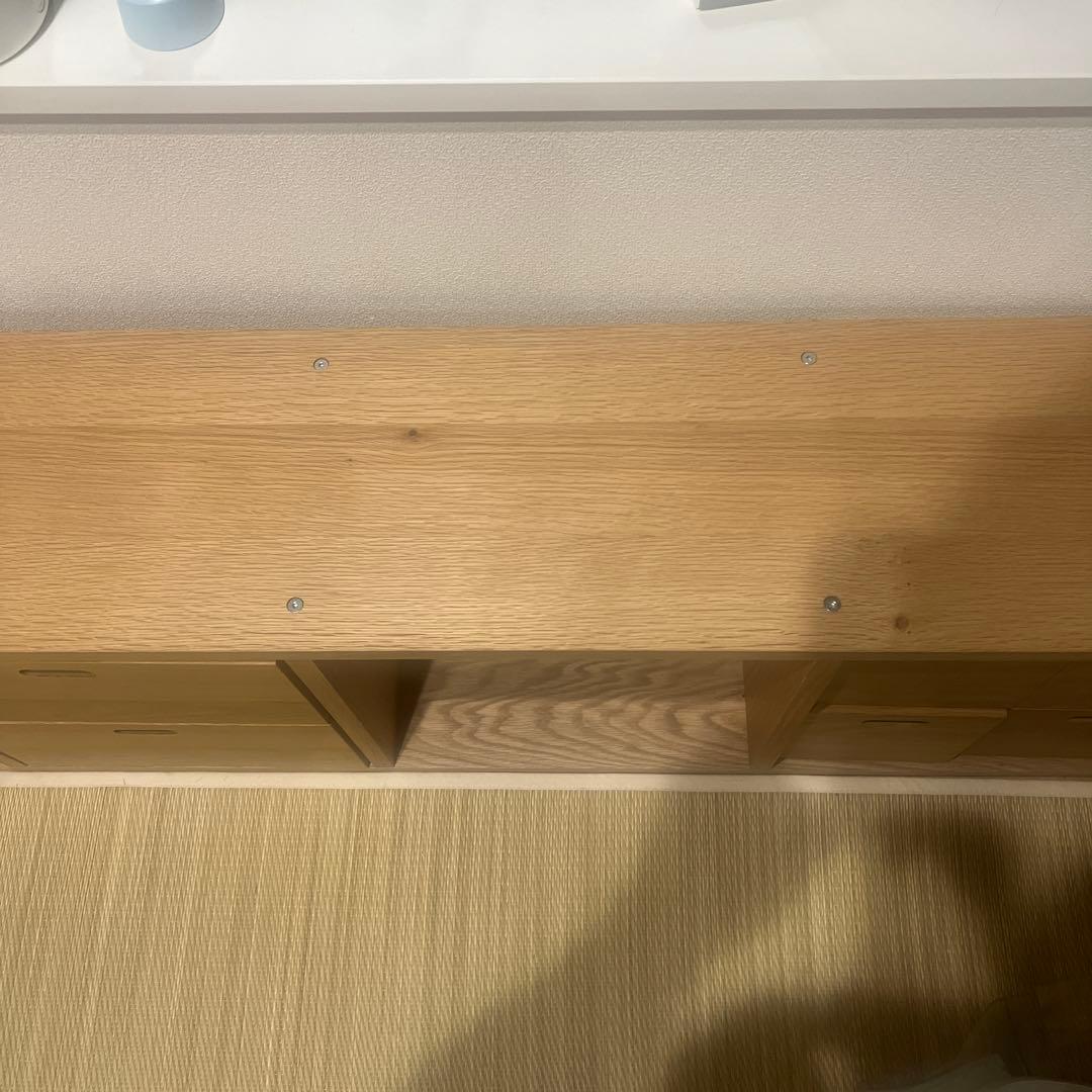 無印良品・中古・完成品 スタッキングシェルフ・3段・オーク材