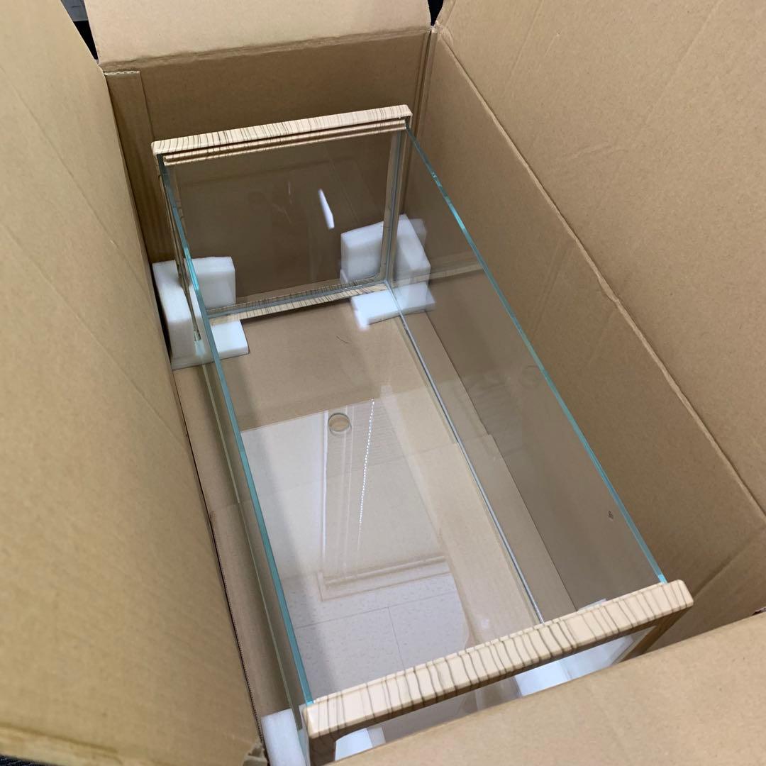 【開封・未使用】水槽 60cm 亀 大きい 透明 リクガメ ケージ 爬虫類 飼育