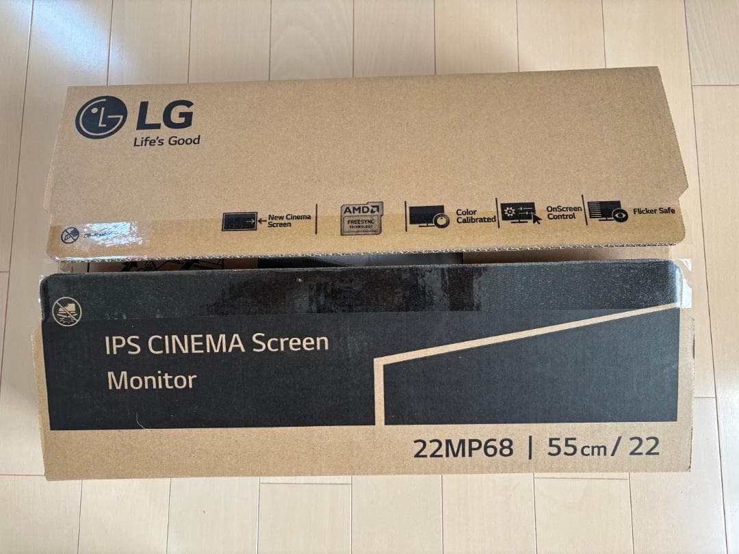 LG 超薄型フレーム モニター ディスプレイ 21.5” 22MP68VQ-P