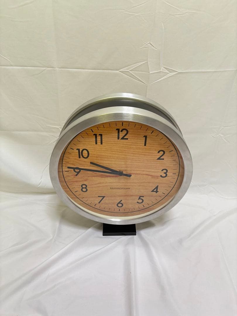 【新品未使用】インターフォルム　フランクリントン　両面時計　壁掛け　置き時計