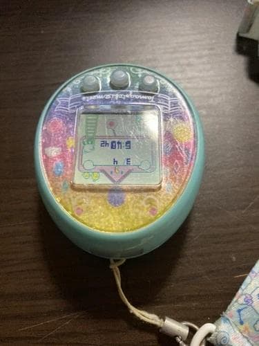 【動作確認済】バンダイ　たまごっちみーつ　ファンタジー　ブルー　ストラップ付