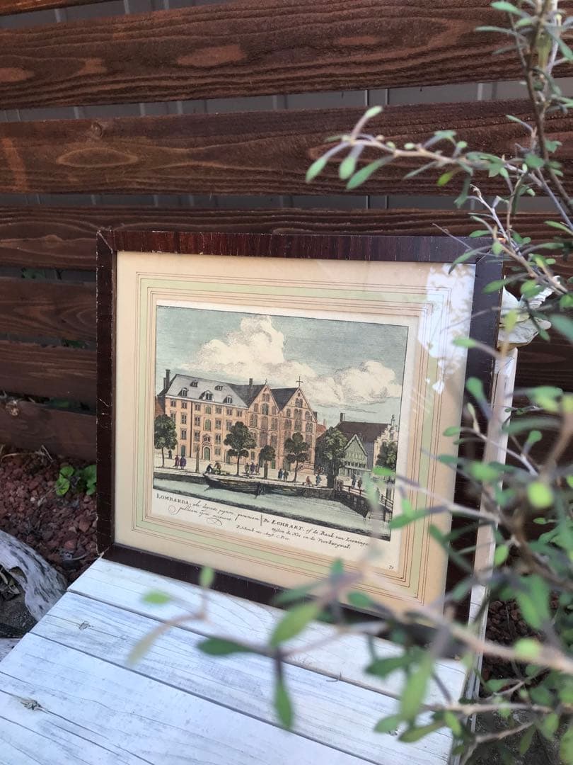 ヴィンテージ洋画 絵画 アンティーク絵画 風景画 洋画 ヨーロッパ現地購入