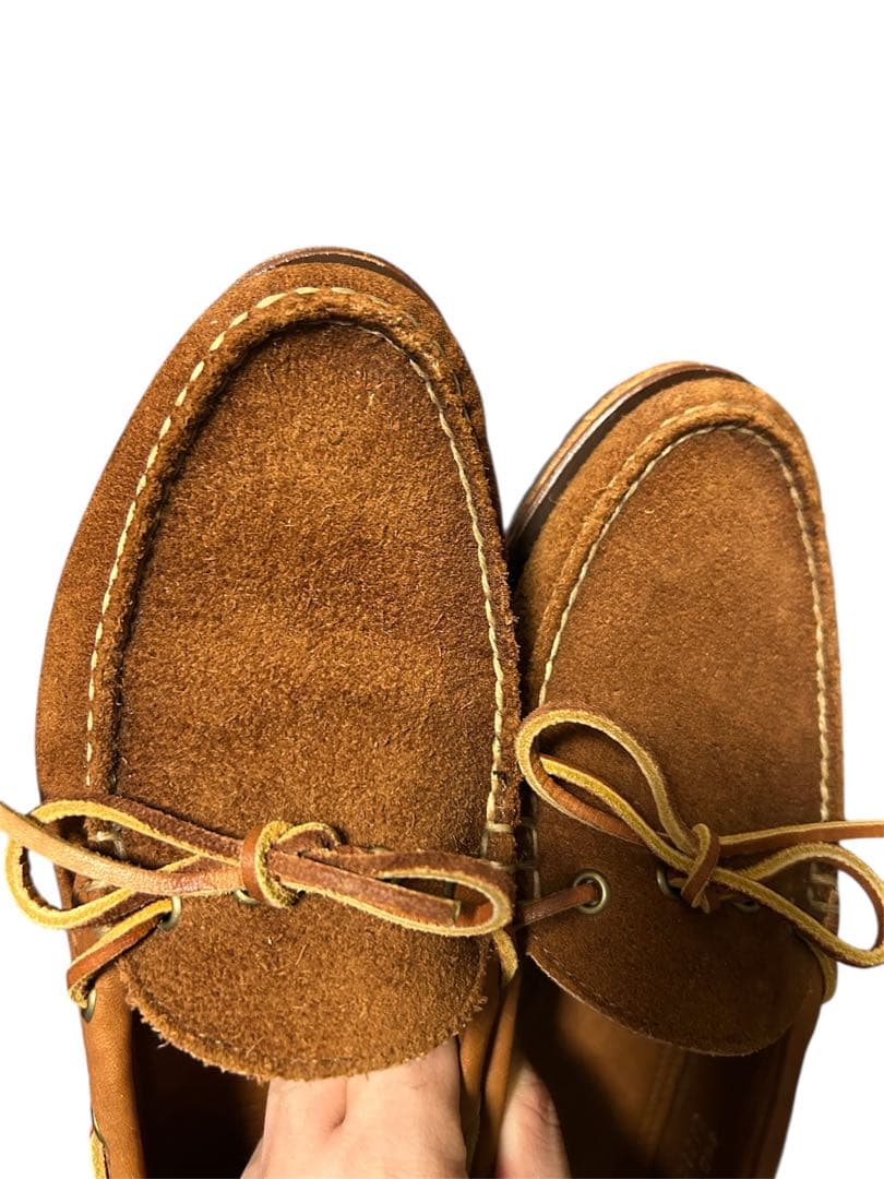 ralph lauren 90s USA製　スウェードレザー　デッキシューズ