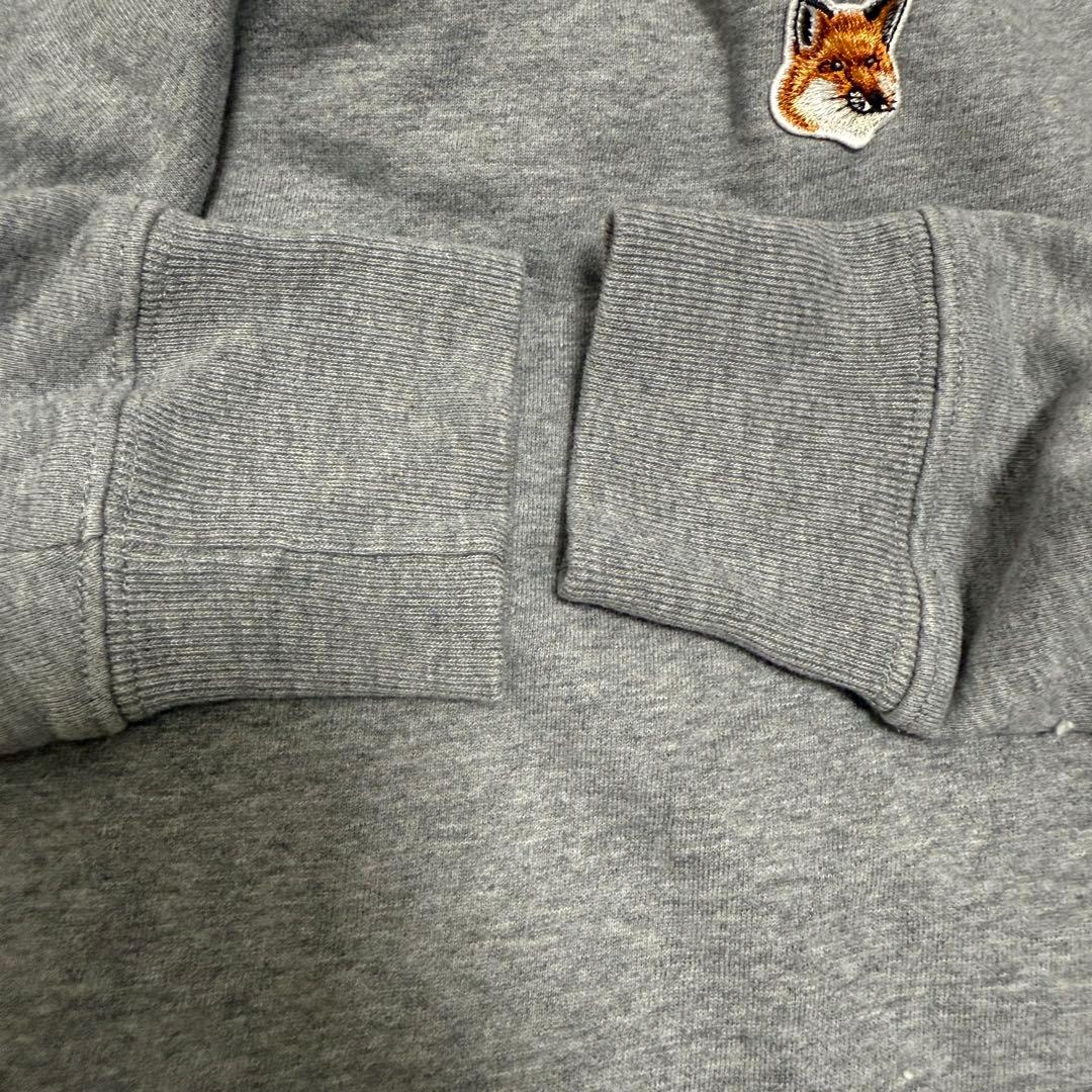 メゾンキツネ フォックス スウェット トレーナー FOX グレー メランジェ