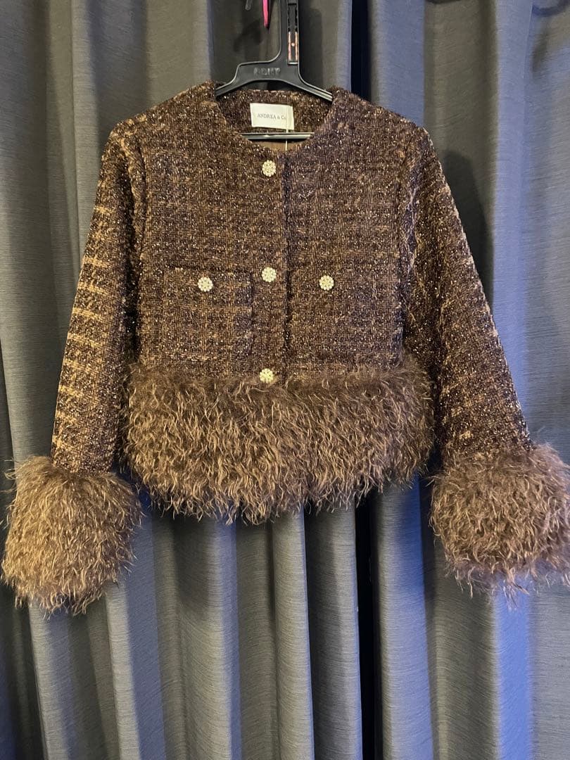 アンドレアアンドコー　anzeal-FRE24-103 ツイードファージャケット