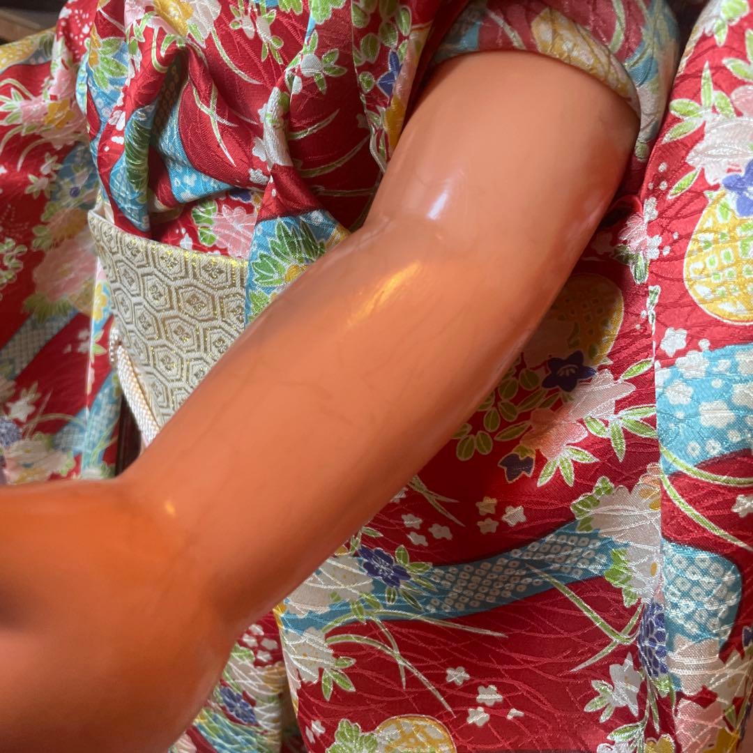 花柄 浴衣　等身大 ペコちゃん