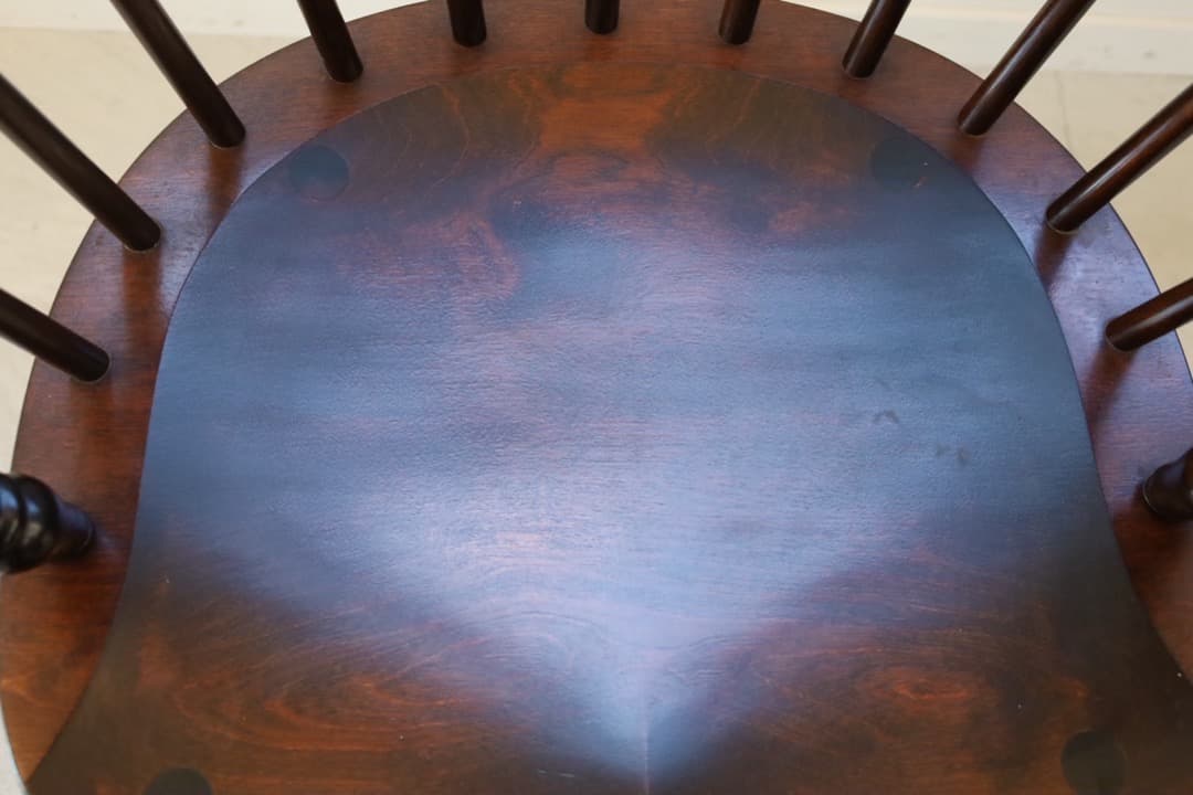 松本民藝家具　松本民芸　キャプテンチェア　木製アームチェア ダークブラウン