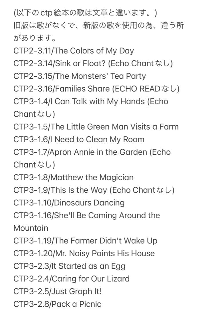 CTP絵本シリーズ3.60冊セット　英語音声絵本