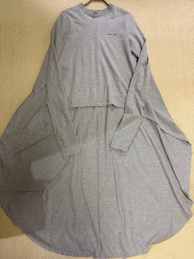 美品ミスターイットグレーkellytbdressロングTシャツ グレー36