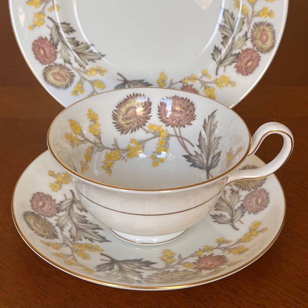 【英国ビンテージ】ウェッジウッド★リッチフィールド★トリオ