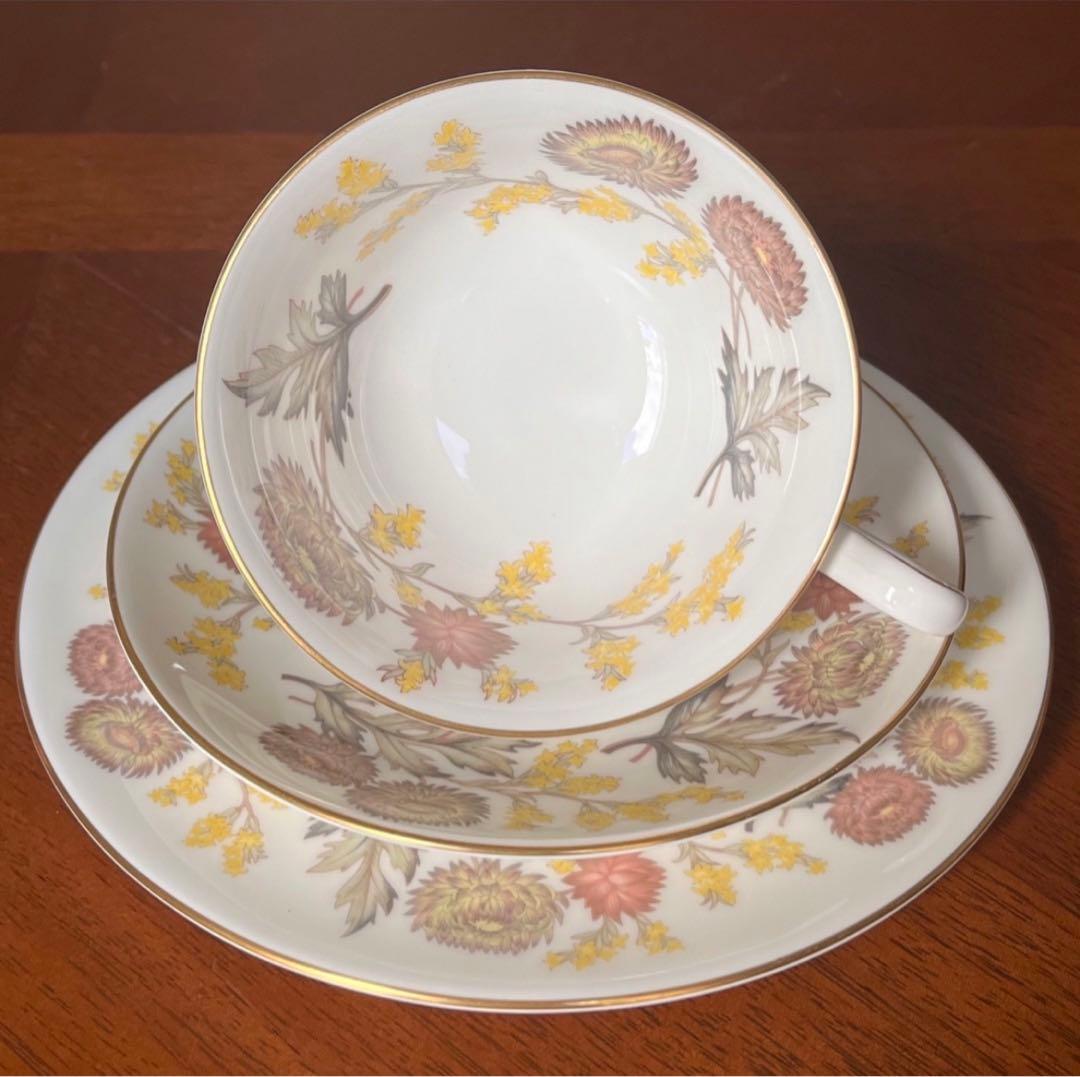 【英国ビンテージ】ウェッジウッド★リッチフィールド★トリオ