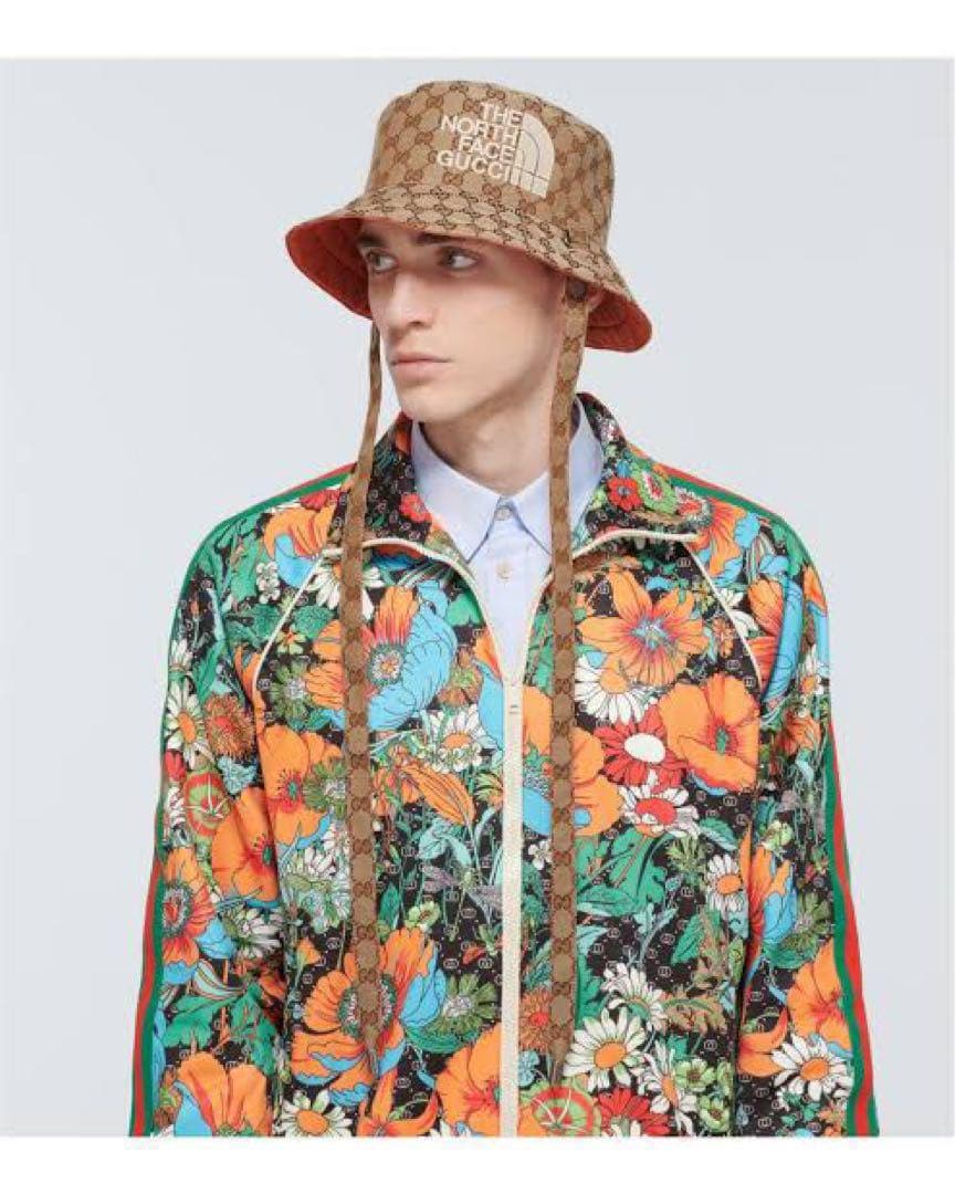 グッチxノースフェイス　GUCCI x NORTHFACE　GGキャンバスハット