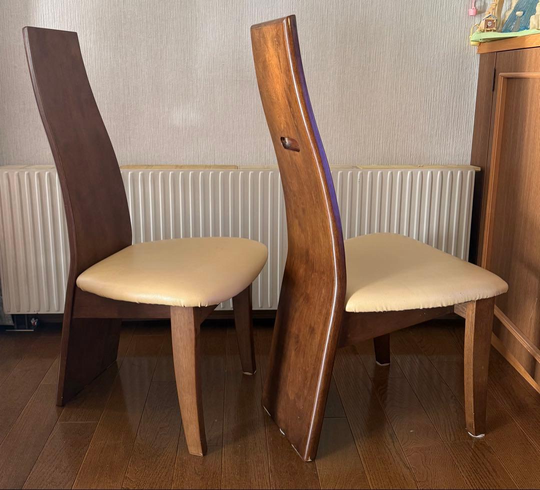 【2脚セット】ニトリ　ハイバックで長時間座っても疲れない食卓椅子