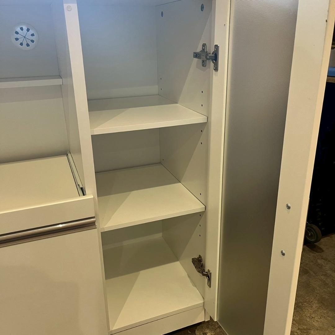 ニトリ キッチンボード フォルムN RE9090GWH レンジ台 食器棚