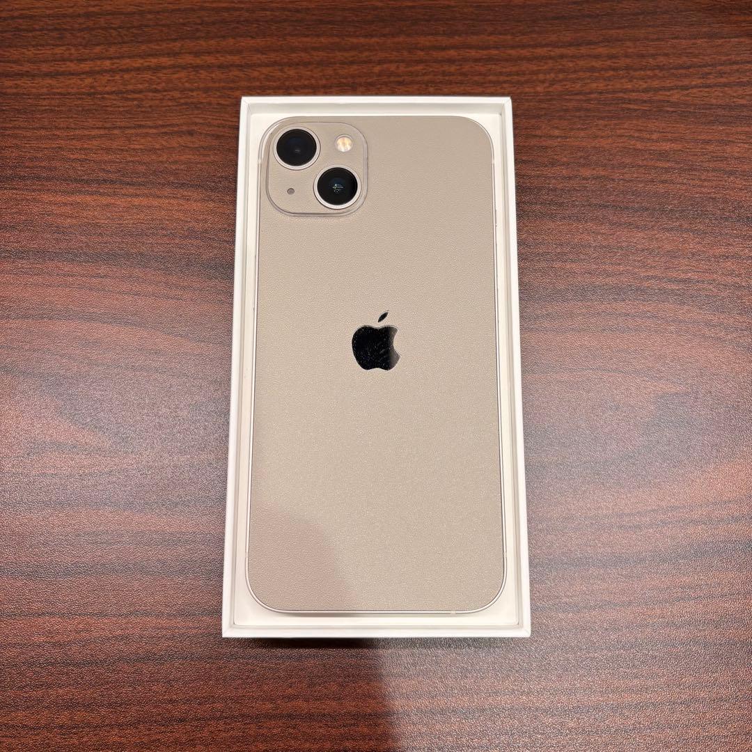 【新品同様】Apple iPhone 13 スターライト(ホワイト)128GB