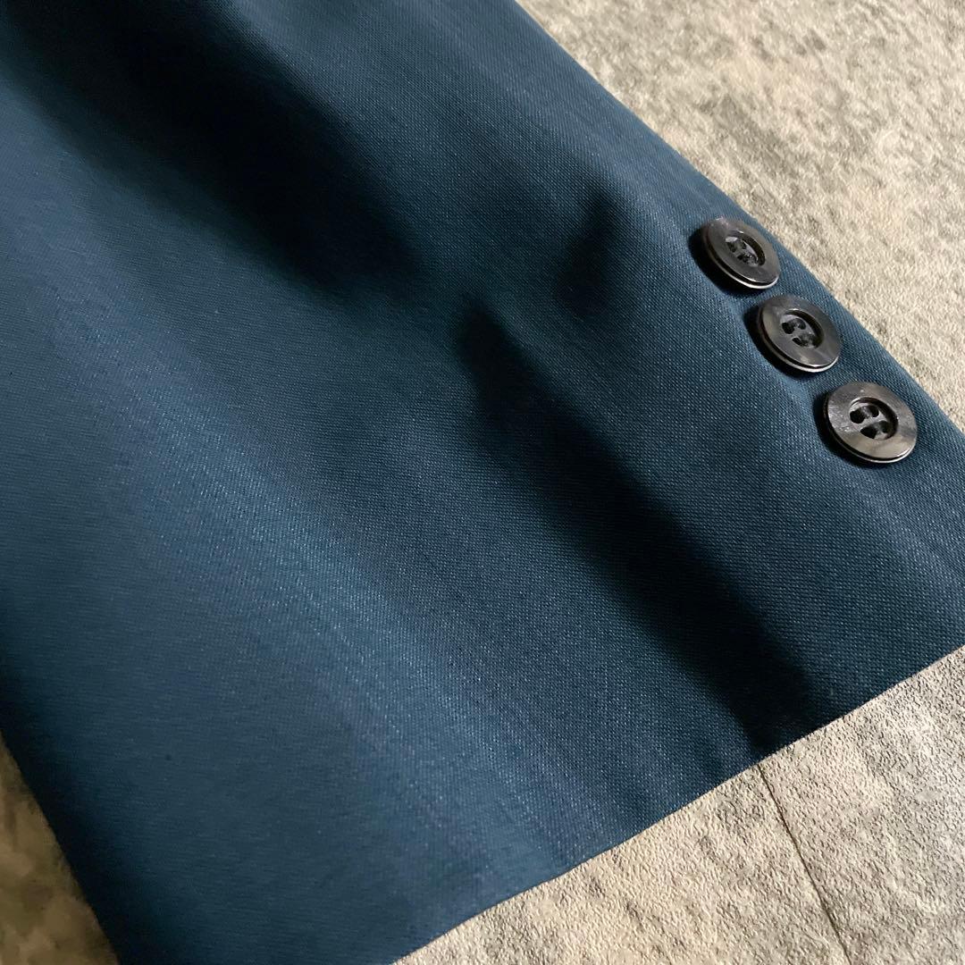 希少 クラシックティール ダブルブレストスーツ × TIFFANY ネクタイ