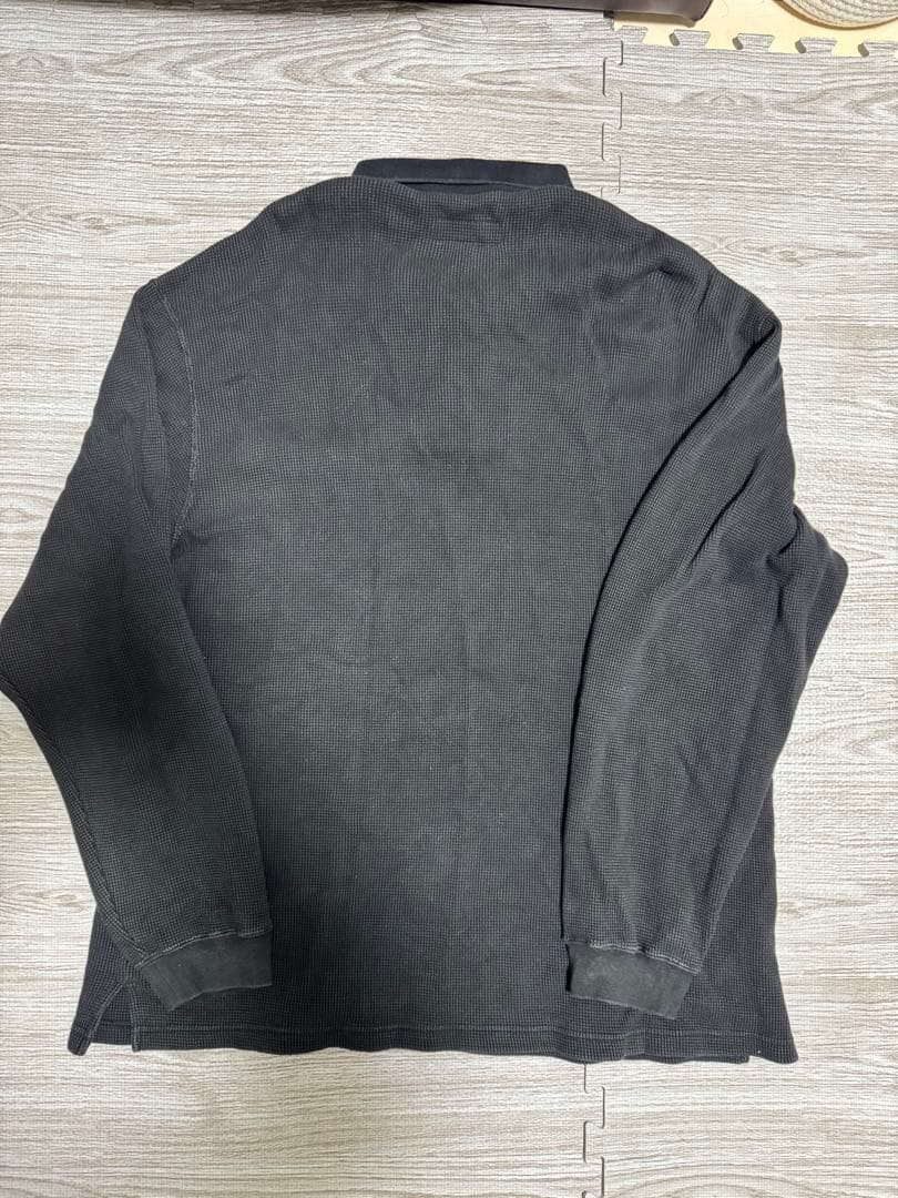 supreme サーマルポロ　Lサイズ　ブラック　23fw