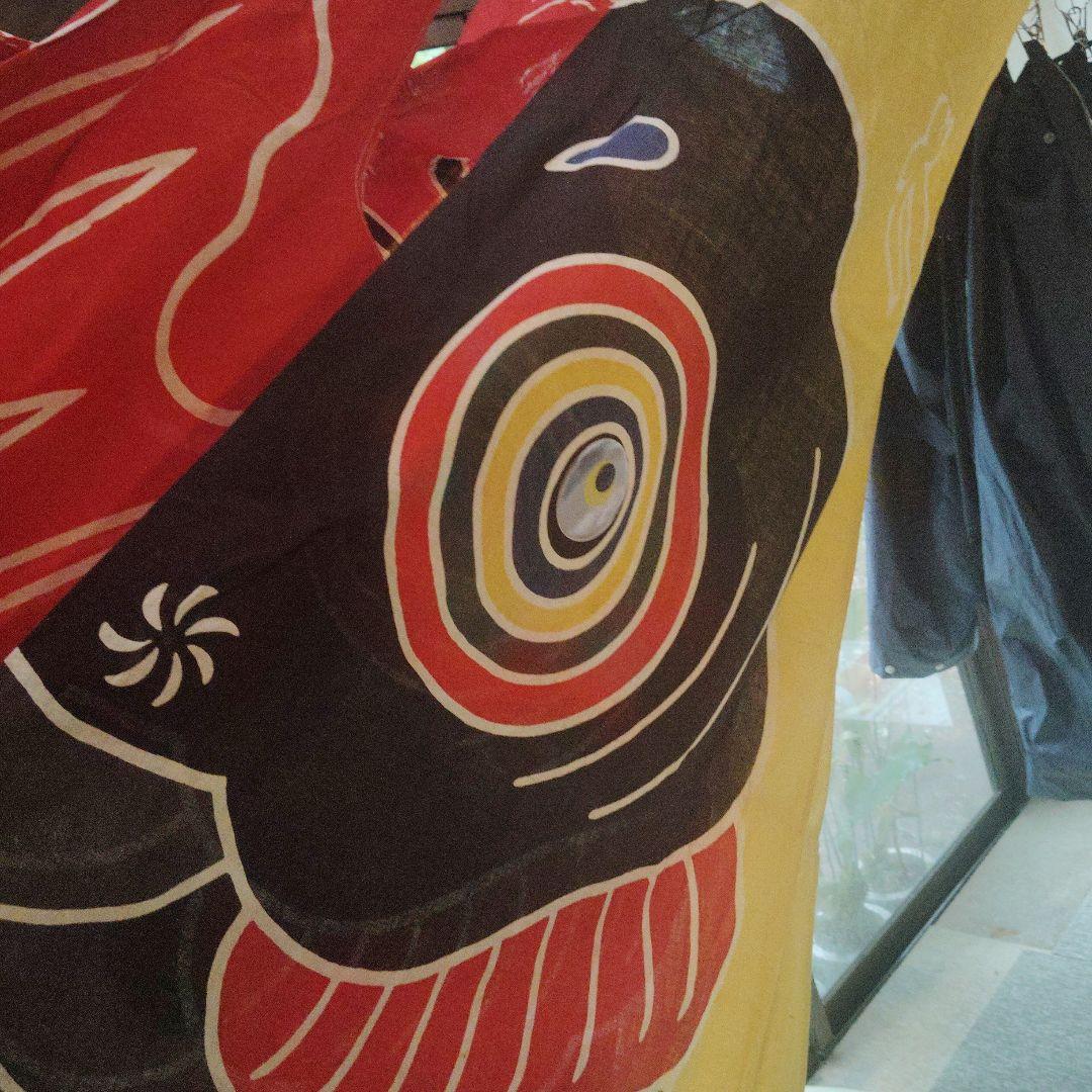 鯉のぼり　3本　黒鯉一本　緋鯉二本