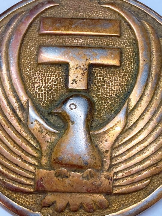 希少品　郵便局 郵政省 金庫 エンブレム 戦後　プレート マーク　鳩　ハト　看板