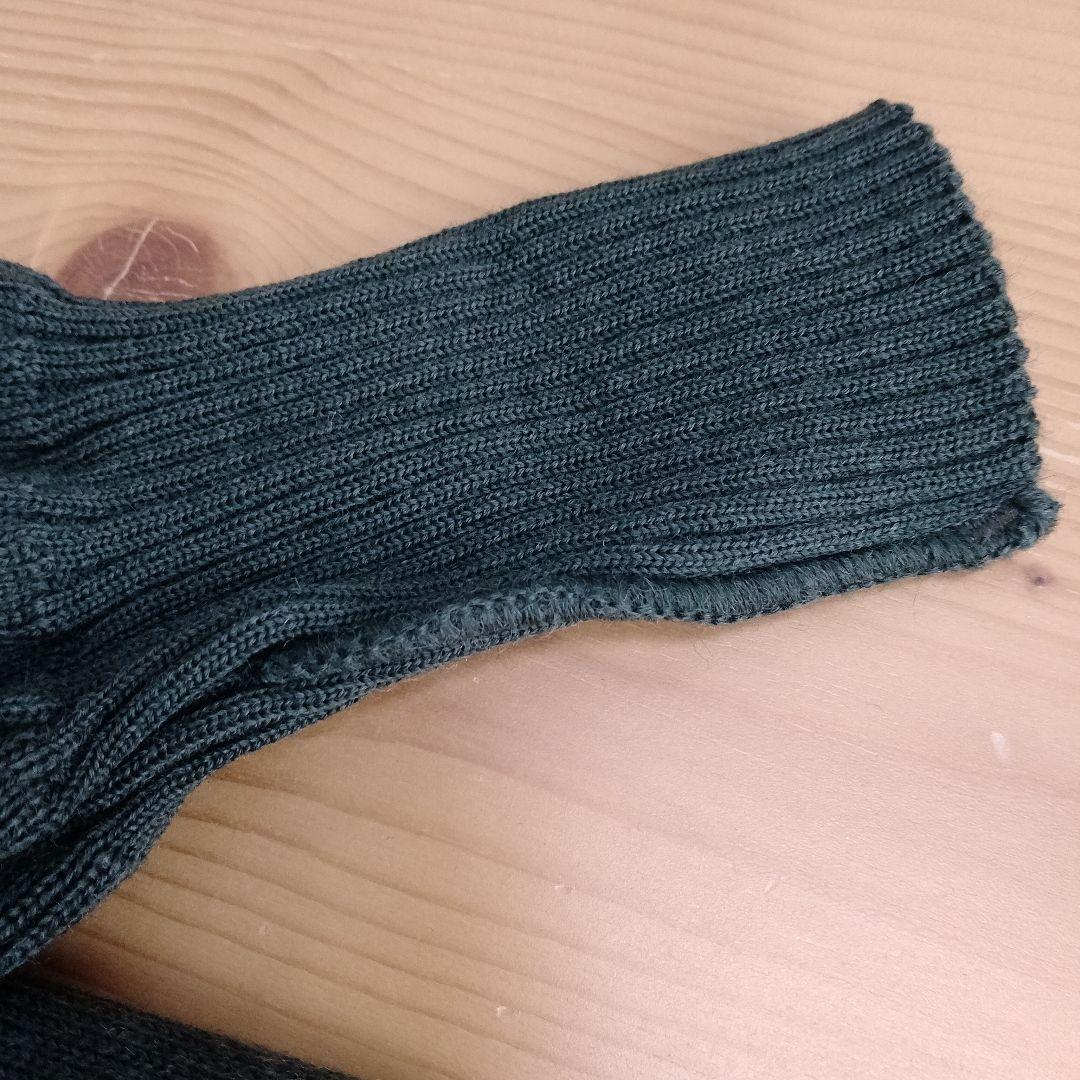 【未使用品】ダークグリーン エルボーパッチ セーター　BURBERRY