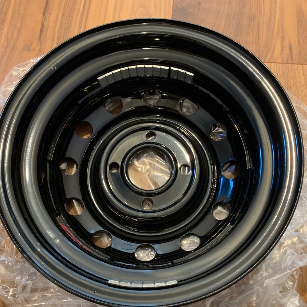 YOKOHAMA 12インチブラックホイール4本　新車外し　12×4J