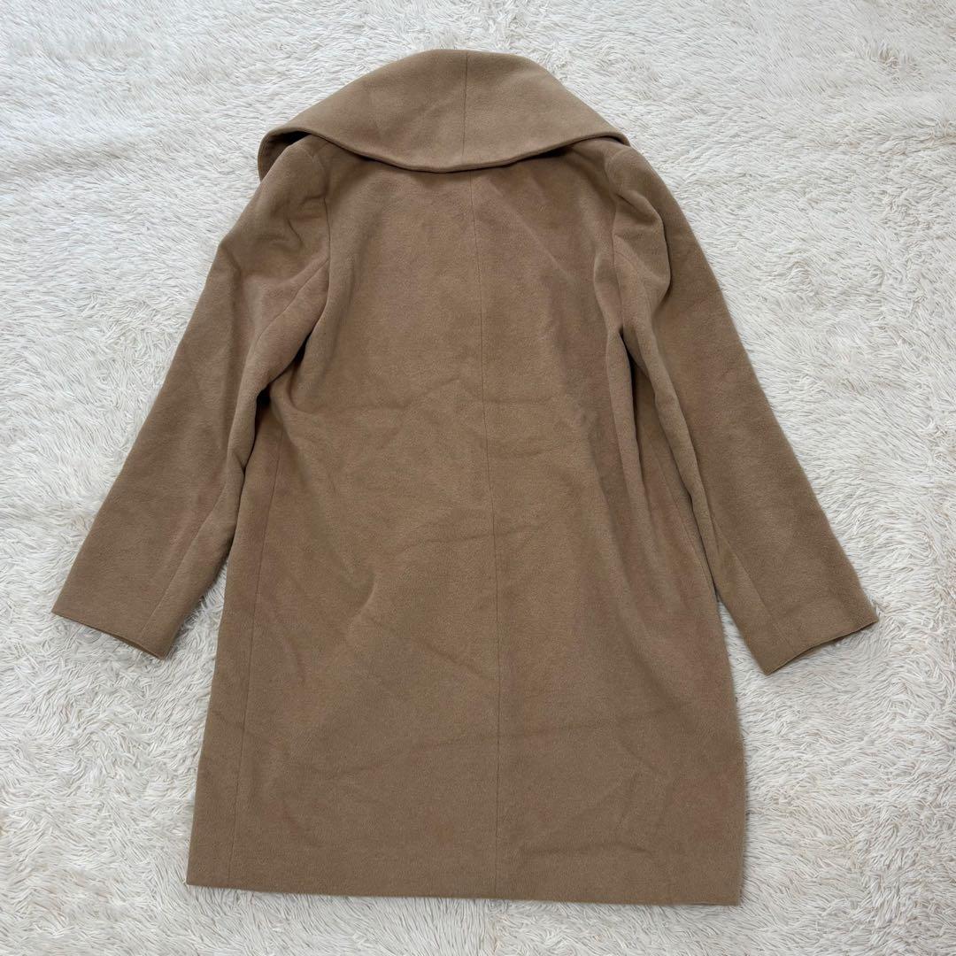 ANAYI アナイ アンゴラ ウールコート 女優襟 ビックカラー キャメル