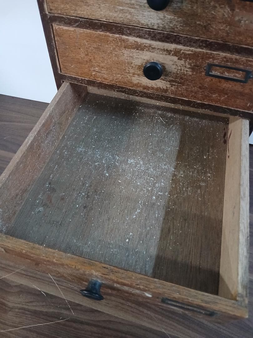 昭和レトロ　小引き出し　木製　ミニ箪笥　書類入れ　古道具　収納