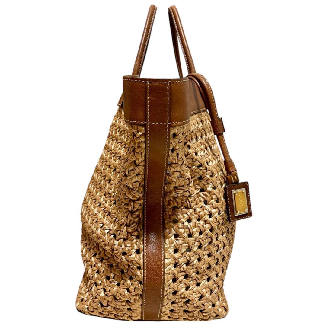 DOLCE＆GABBANA ドルチェアンドガッバーナ ラフィア かご トート