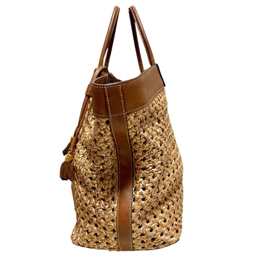 DOLCE＆GABBANA ドルチェアンドガッバーナ ラフィア かご トート