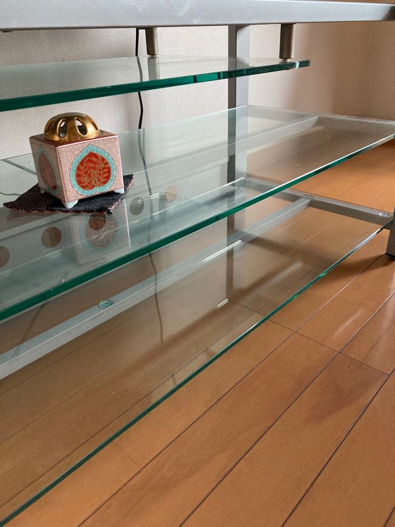 お値下げ　強化ガラステレビ台ガラステレビ台