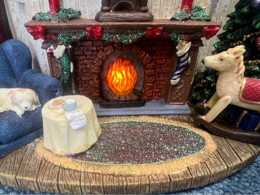 サンタクロース クリスマス オルゴール ヴィンテージ 稼動品