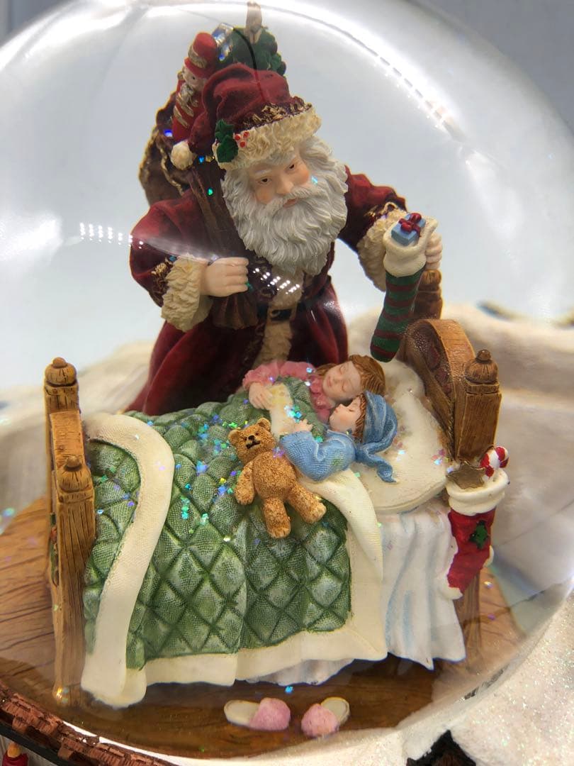 サンタクロース クリスマス オルゴール ヴィンテージ 稼動品