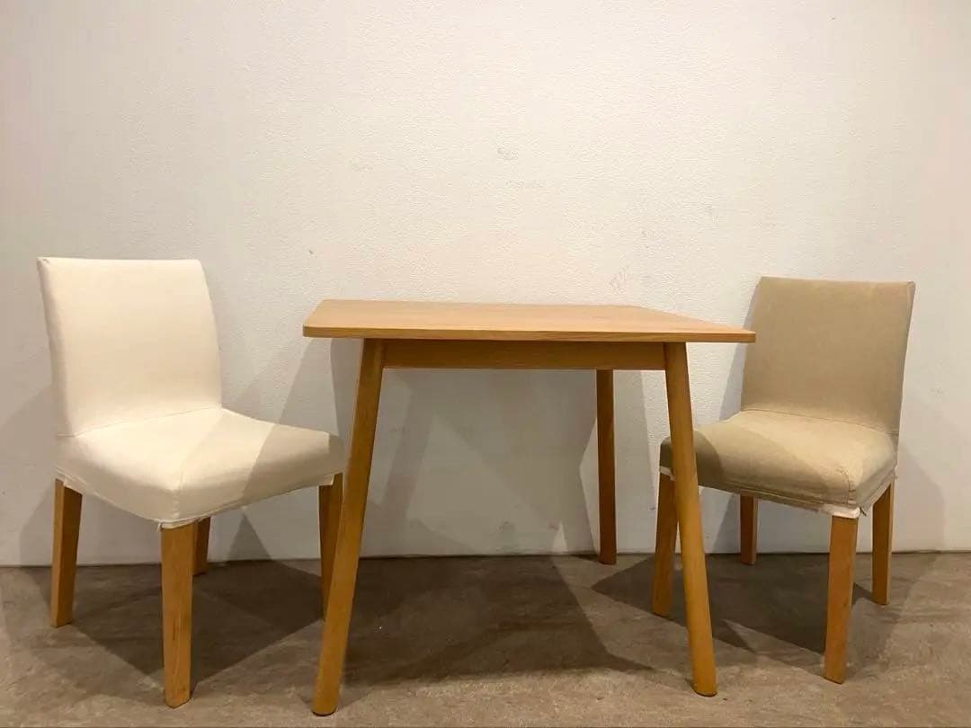 ⭐️美品⭐️白カバー付⭐️廃盤希少⭐️無印良品⭐️オーク材チェア １脚のみ