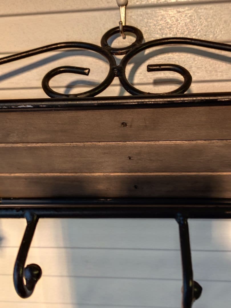 アイアン製　ウォールフック 　木製の棚　鉄　アイアン